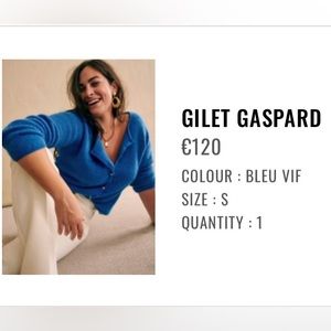 Beautiful bright blue sweater from Europe